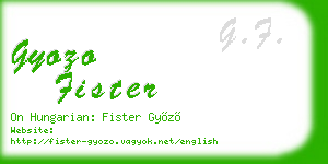 gyozo fister business card