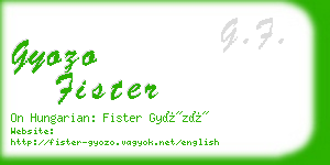 gyozo fister business card